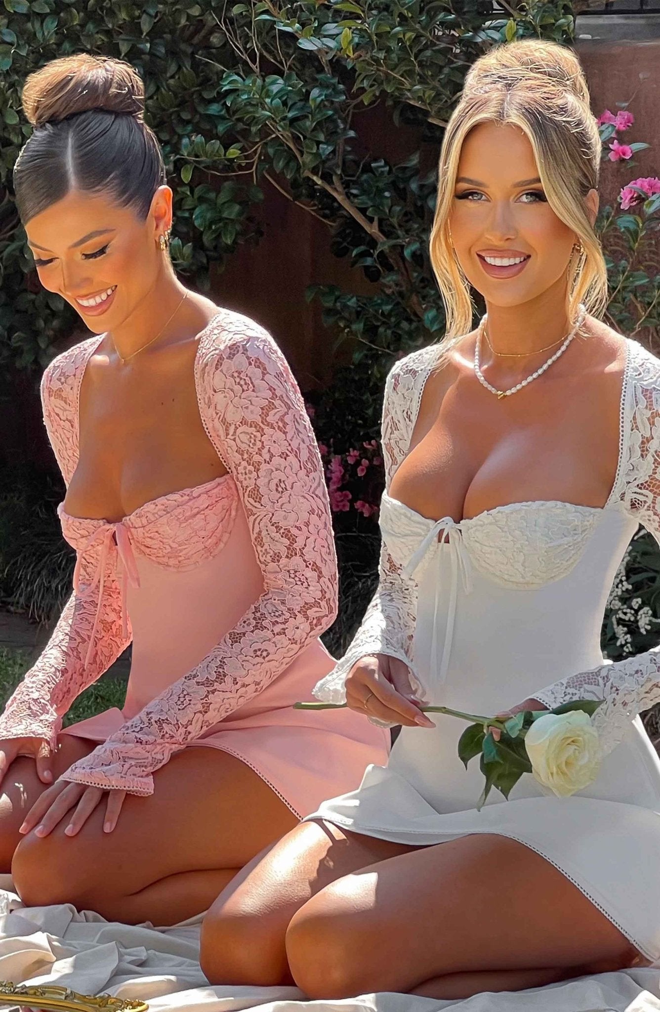 Jacinta Mini Dress - Ivory - Image 11