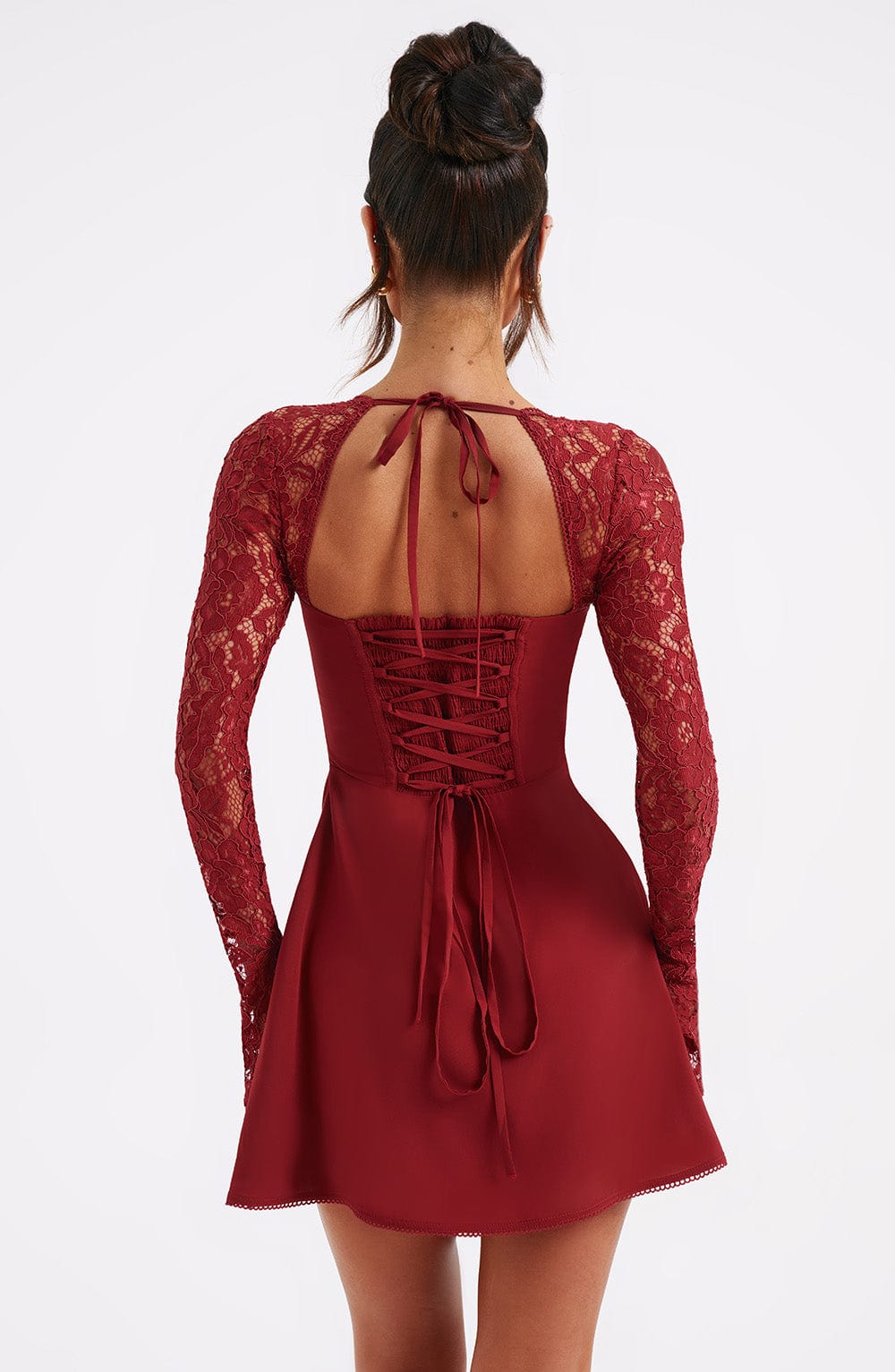 Jacinta Mini Dress - Red - Image 8