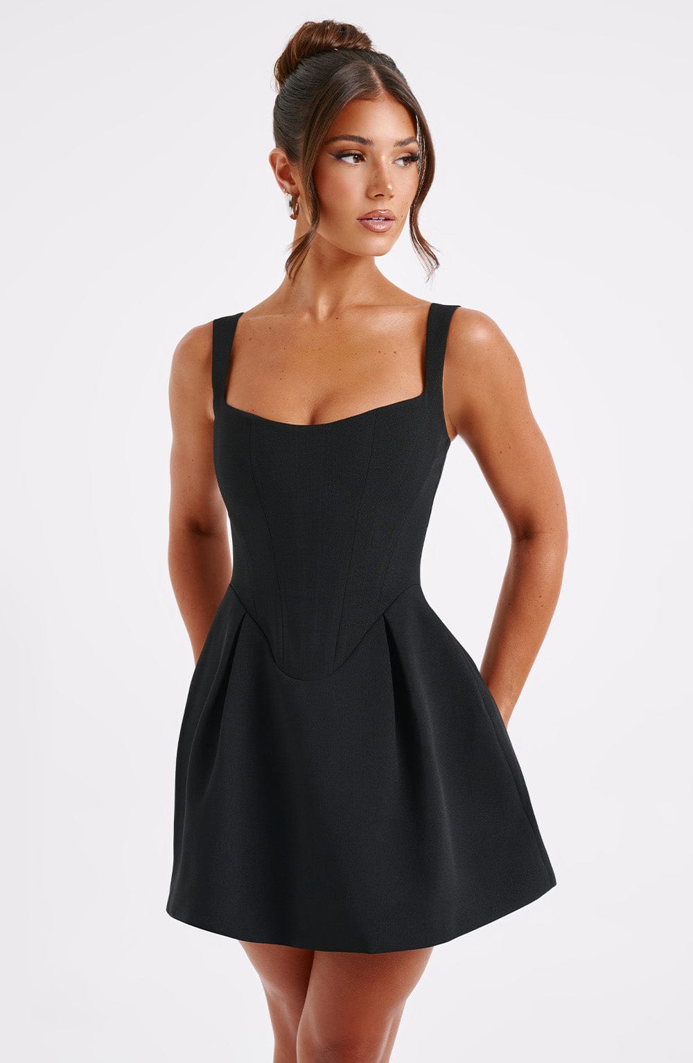 Janiyah Mini Dress - Black - Image 5