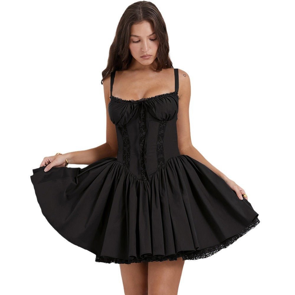 Jasmine Mini Dress - Black - Image 5