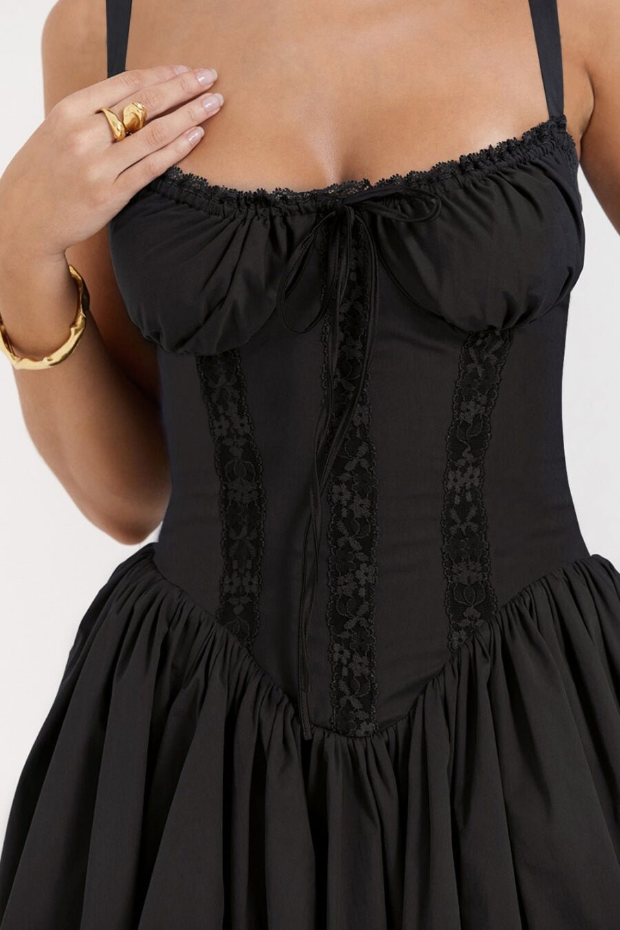 Jasmine Mini Dress - Black - Image 3