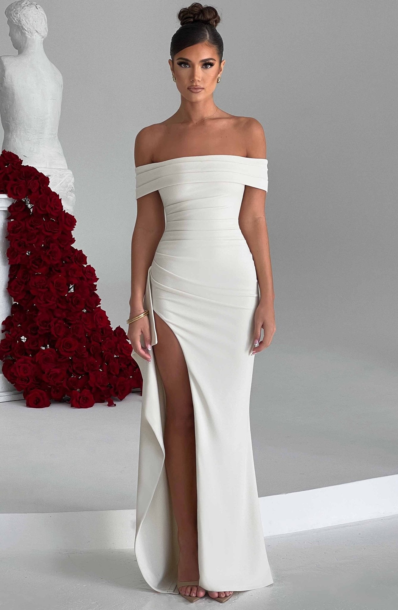 Josephine Maxi Dress - Ivory - Image 3