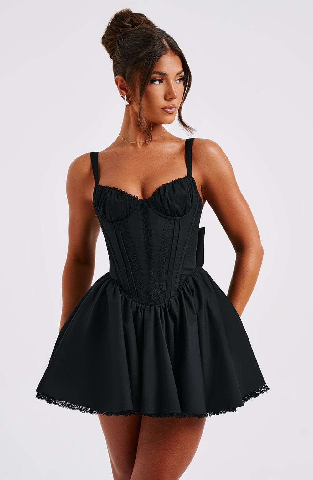Josie Mini Dress - Black - Image 2