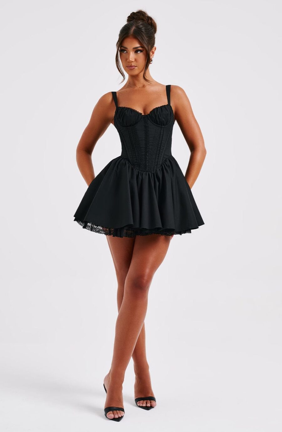 Josie Mini Dress - Black - Image 8