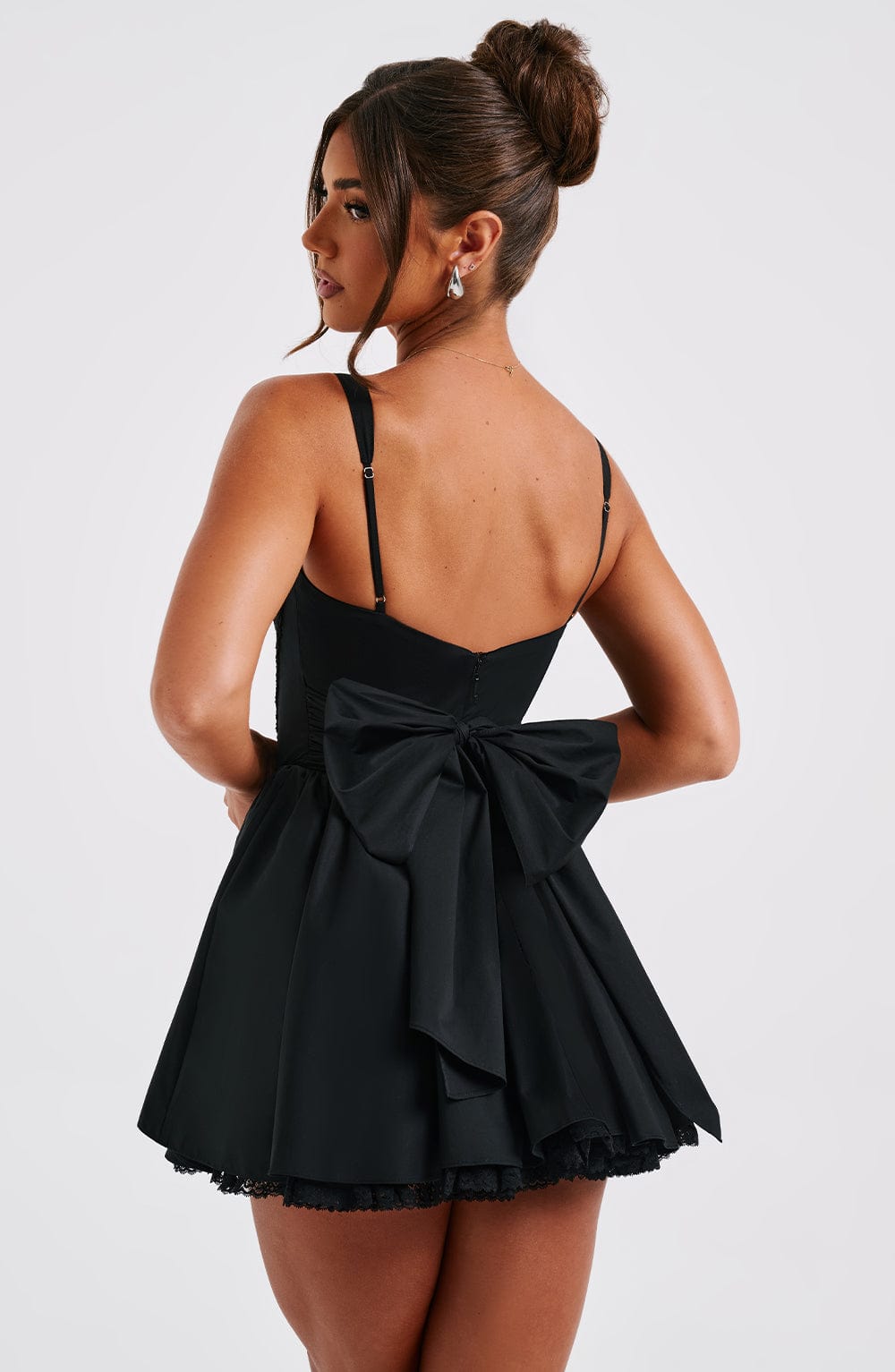 Josie Mini Dress - Black - Image 10