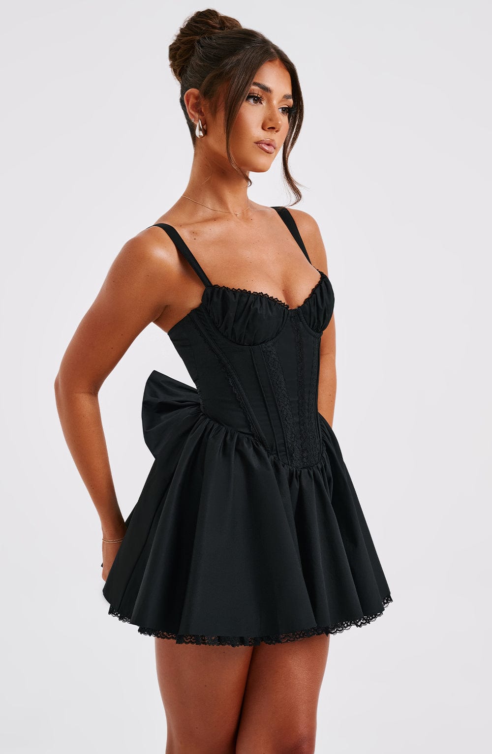 Josie Mini Dress - Black - Image 9