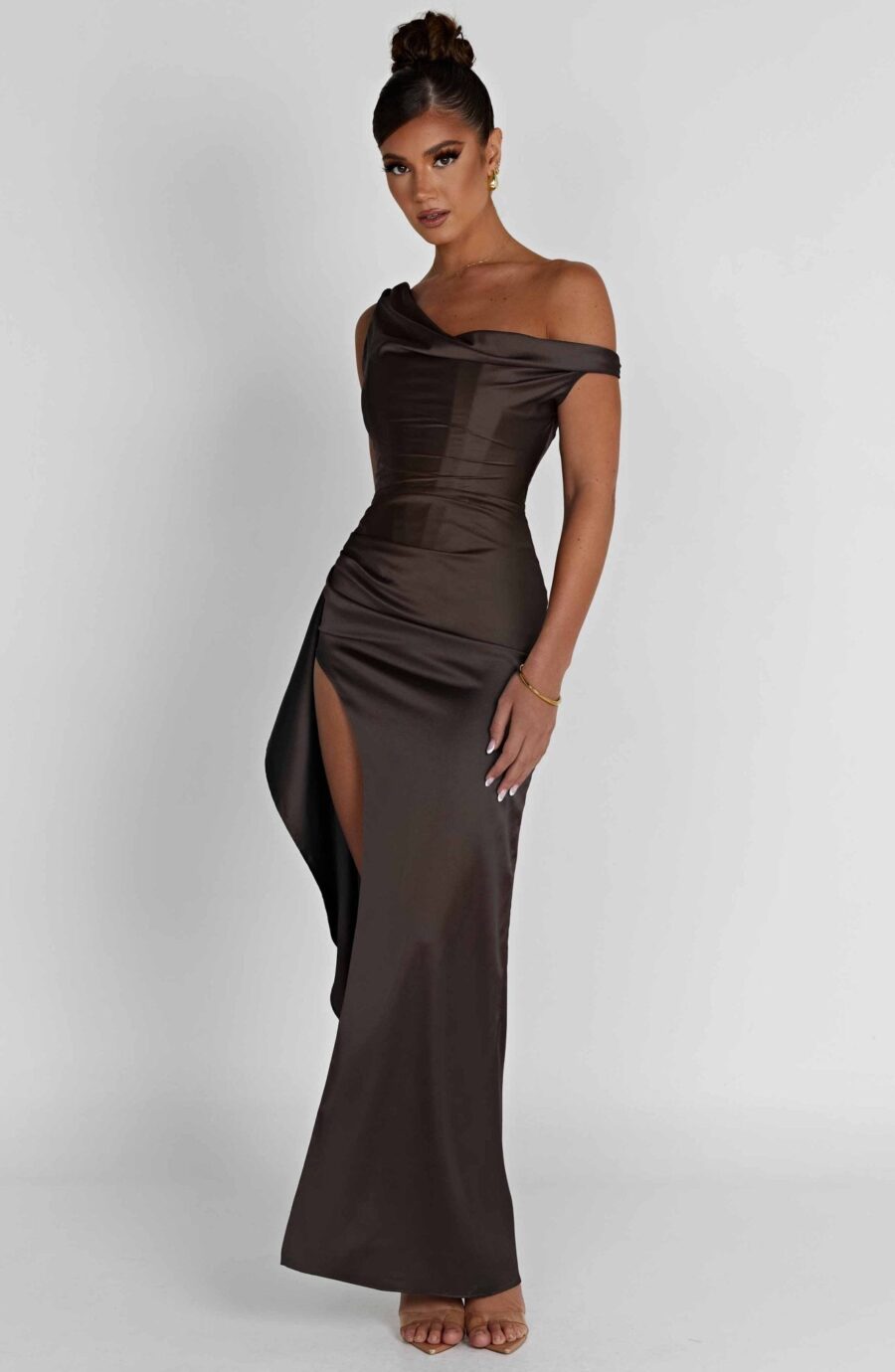 Juliette Maxi Dress - Charcoal - Image 5