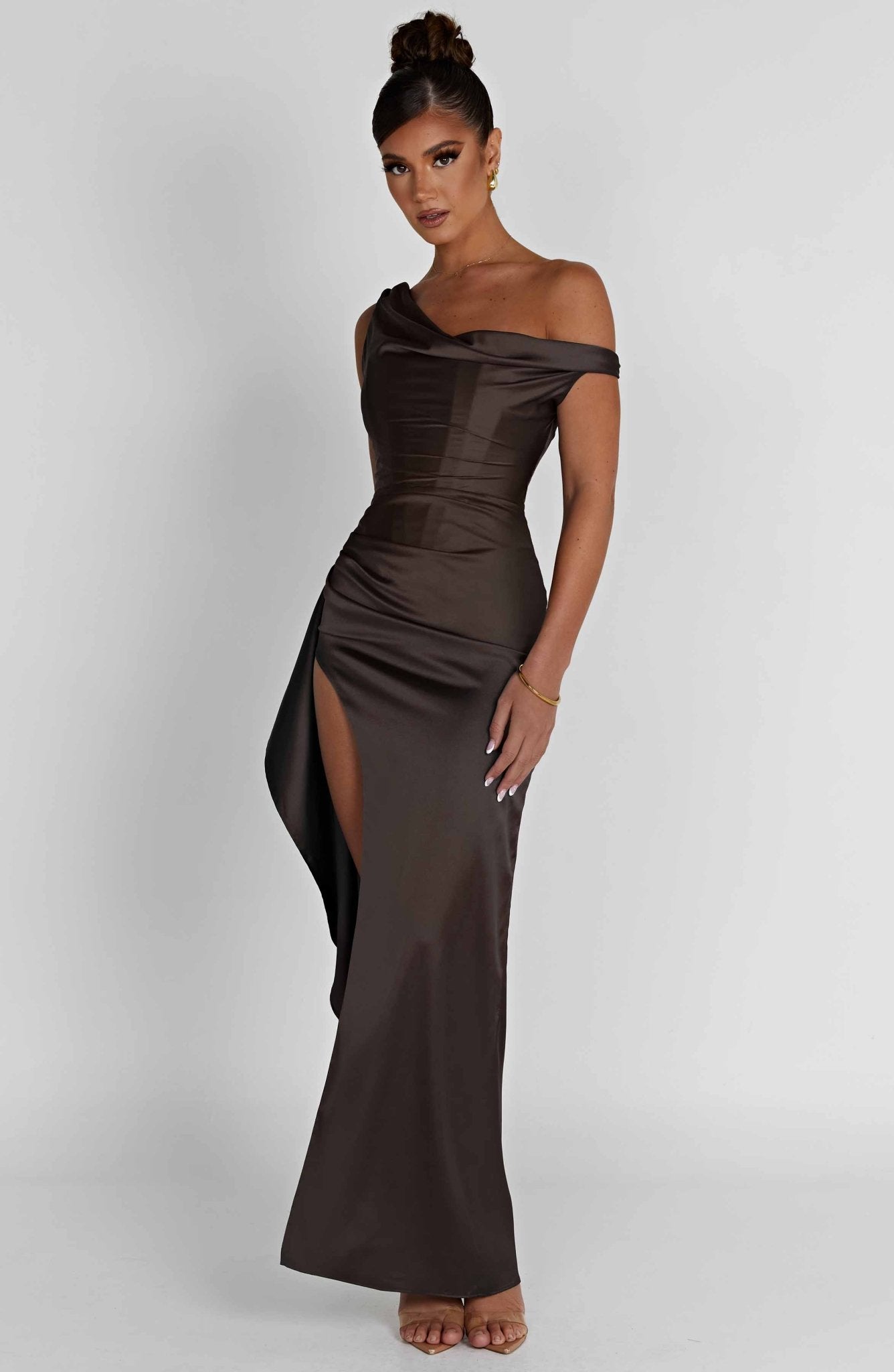 Juliette Maxi Dress - Charcoal - Image 5