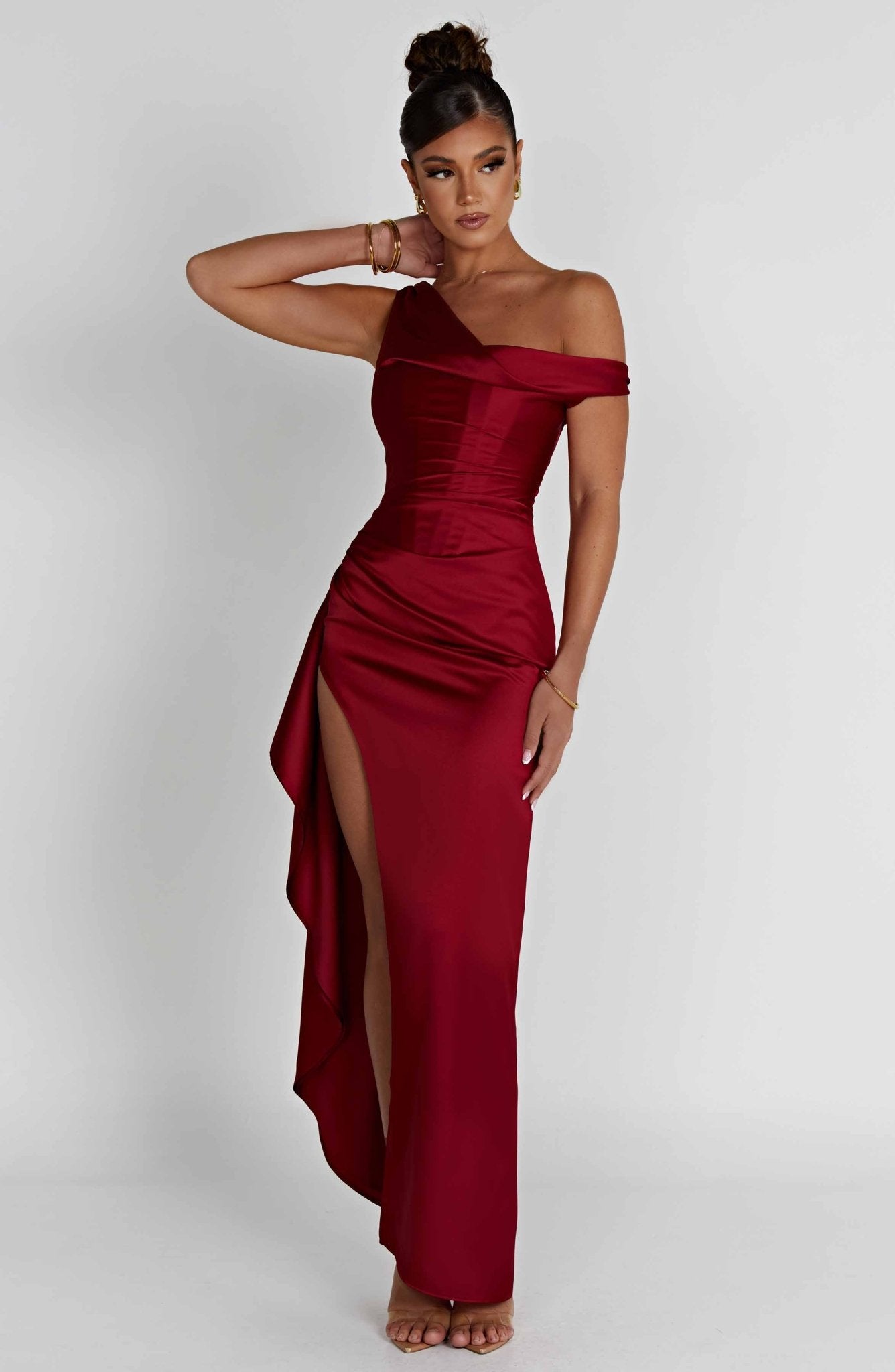 Juliette Maxi Dress - Wine - Image 8