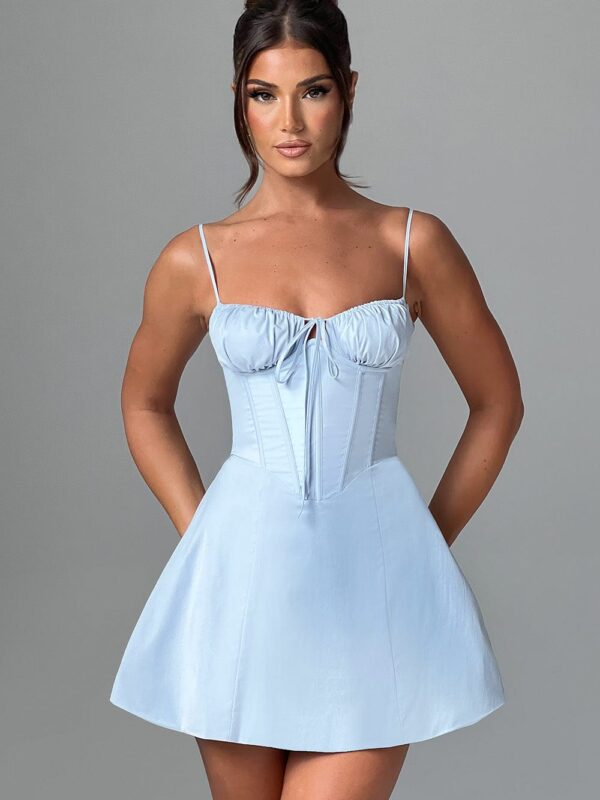 Lacey Mini Dress - Blue