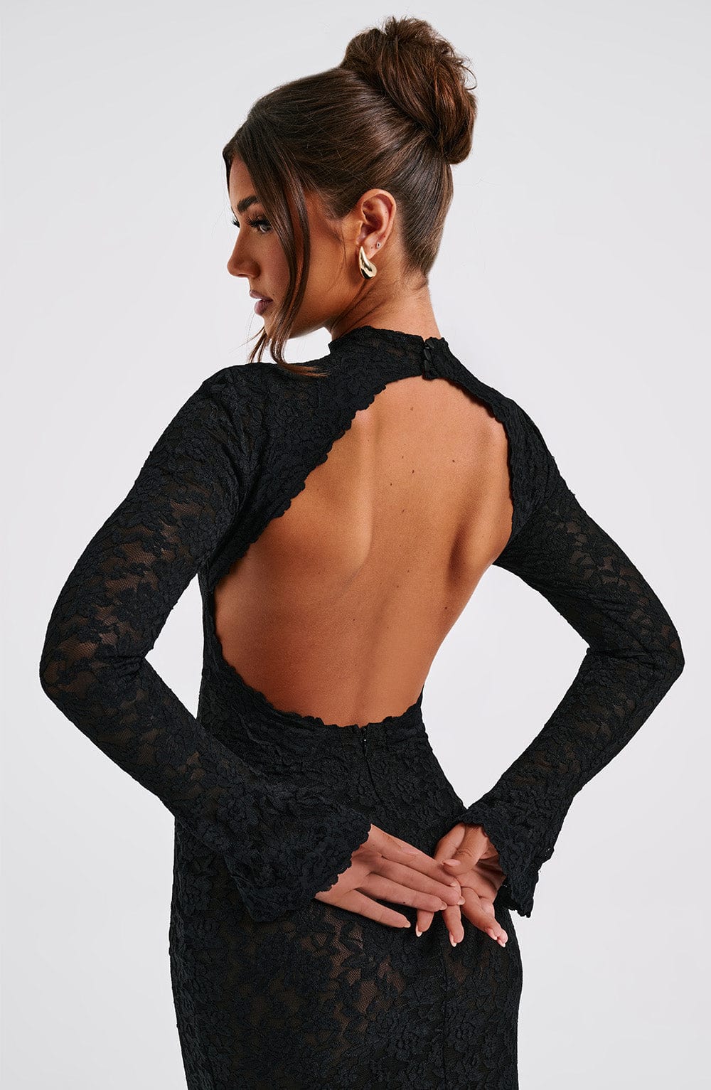 Leila Maxi Dress - Black - Image 4
