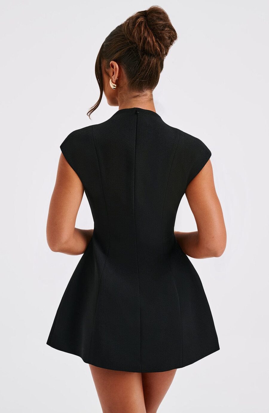 Luna Mini Dress - Black - Image 8