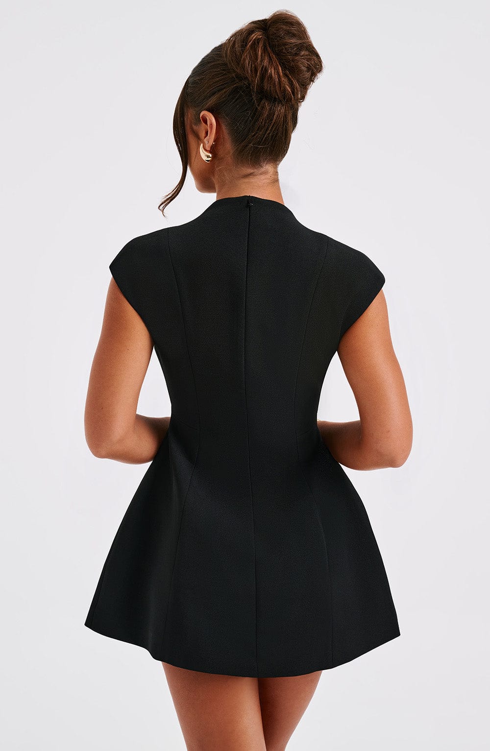 Luna Mini Dress - Black - Image 8