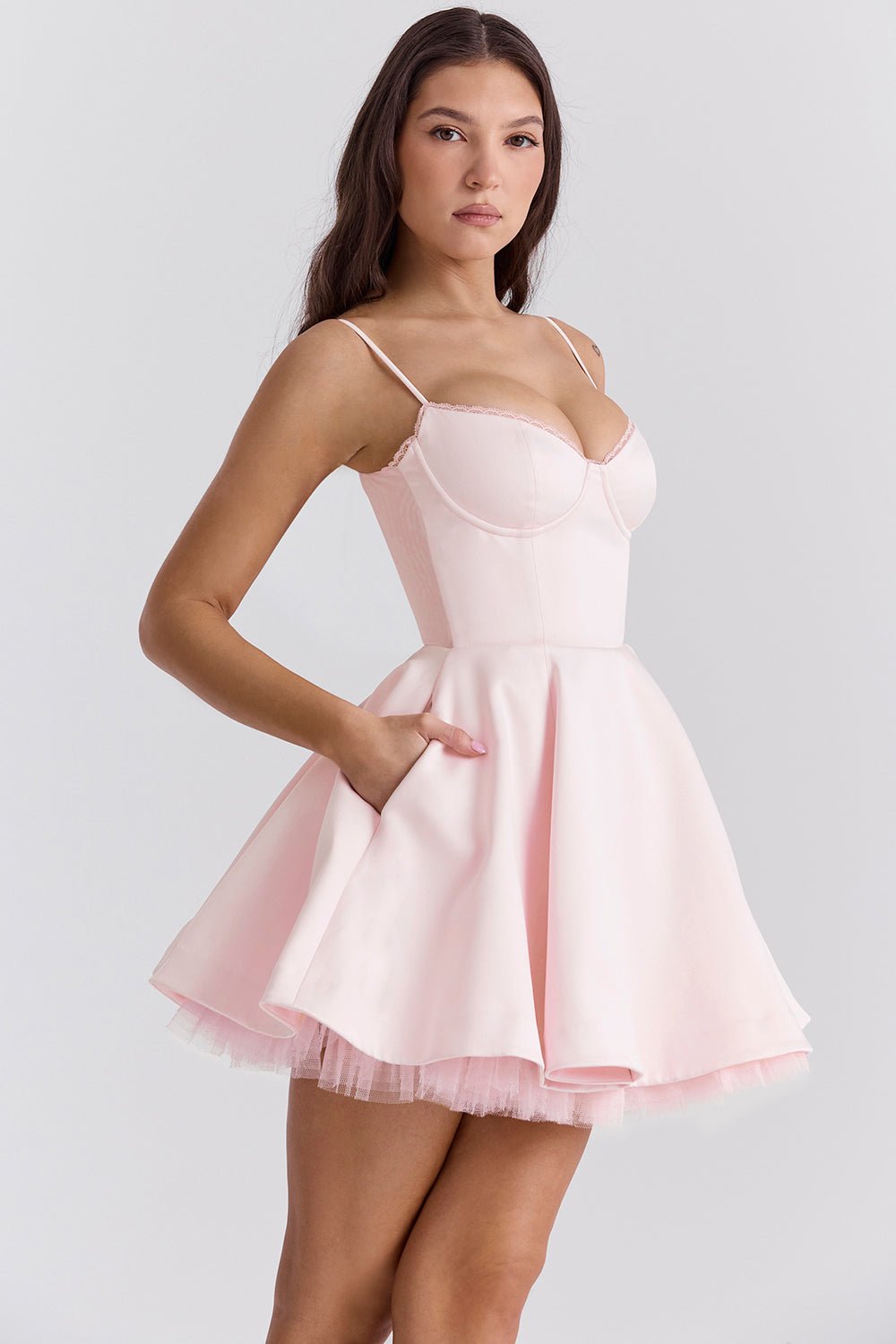 Madeline Ballerina Mini Dress - Pink - Image 2