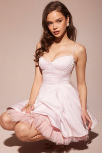 Madeline Ballerina Mini Dress - Pink - Image 13