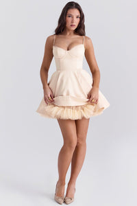 Madeline Ballerina Mini Dress - Vintage Cream - Image 5