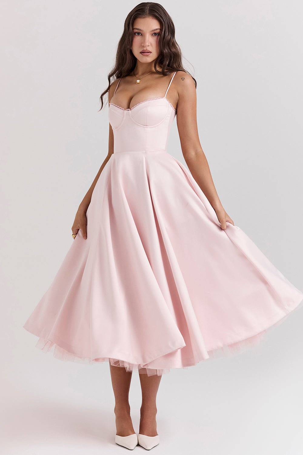 Madeline Midi Dress - Pink - Image 4