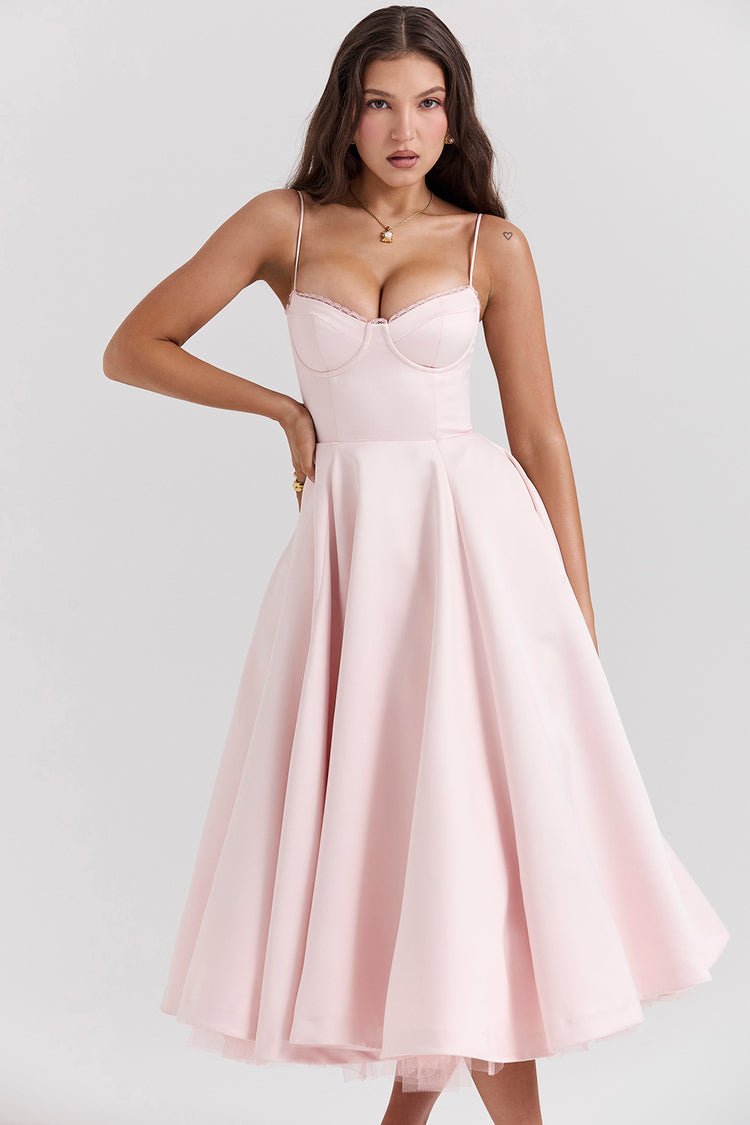Madeline Midi Dress - Pink - Image 7