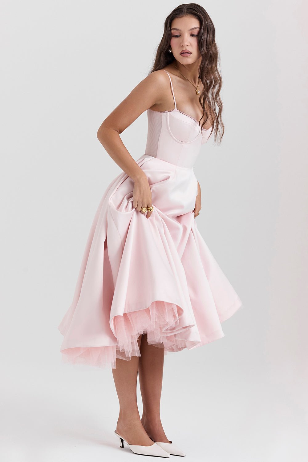 Madeline Midi Dress - Pink - Image 8
