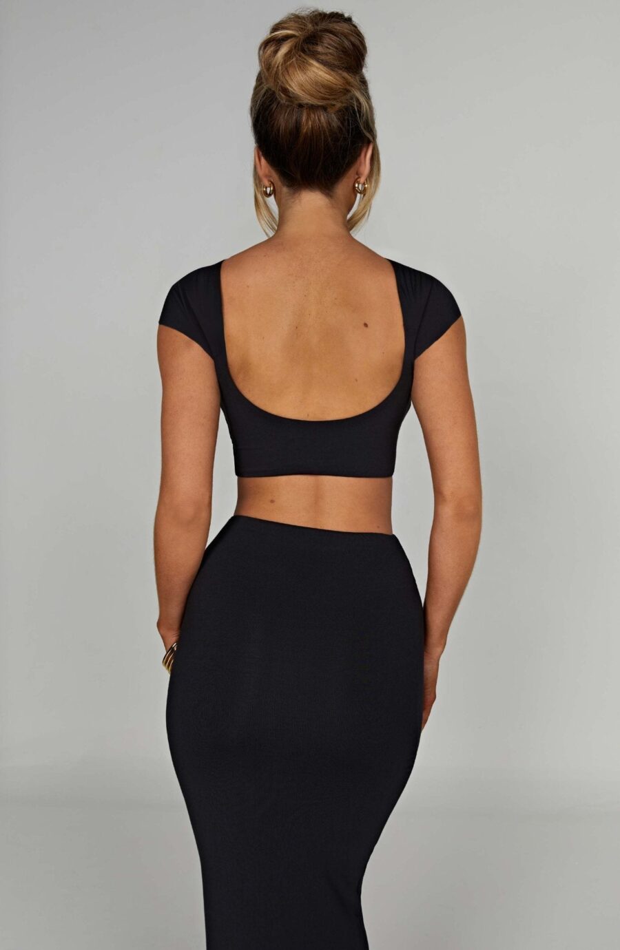 Midnight Elegance Blouse- Black - Image 12