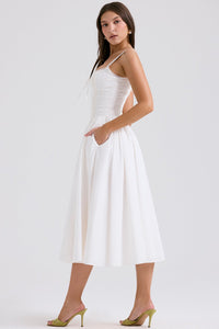 Mila Midi Dress - Ivory - Image 10
