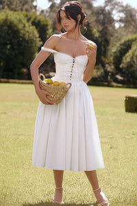 Mila Midi Dress - Ivory - Image 6