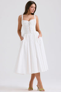 Mila Midi Dress - Ivory - Image 7