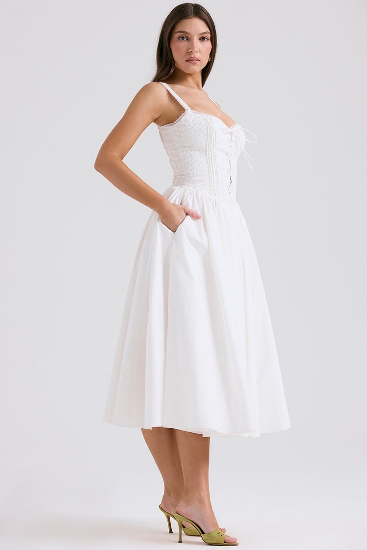 Mila Midi Dress - Ivory - Image 3
