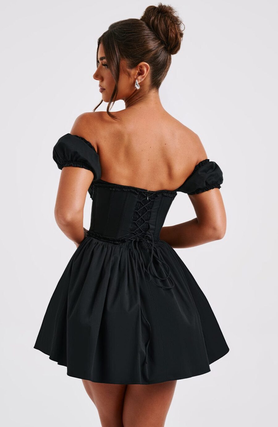 Phoebe Mini Dress-Black - Image 6