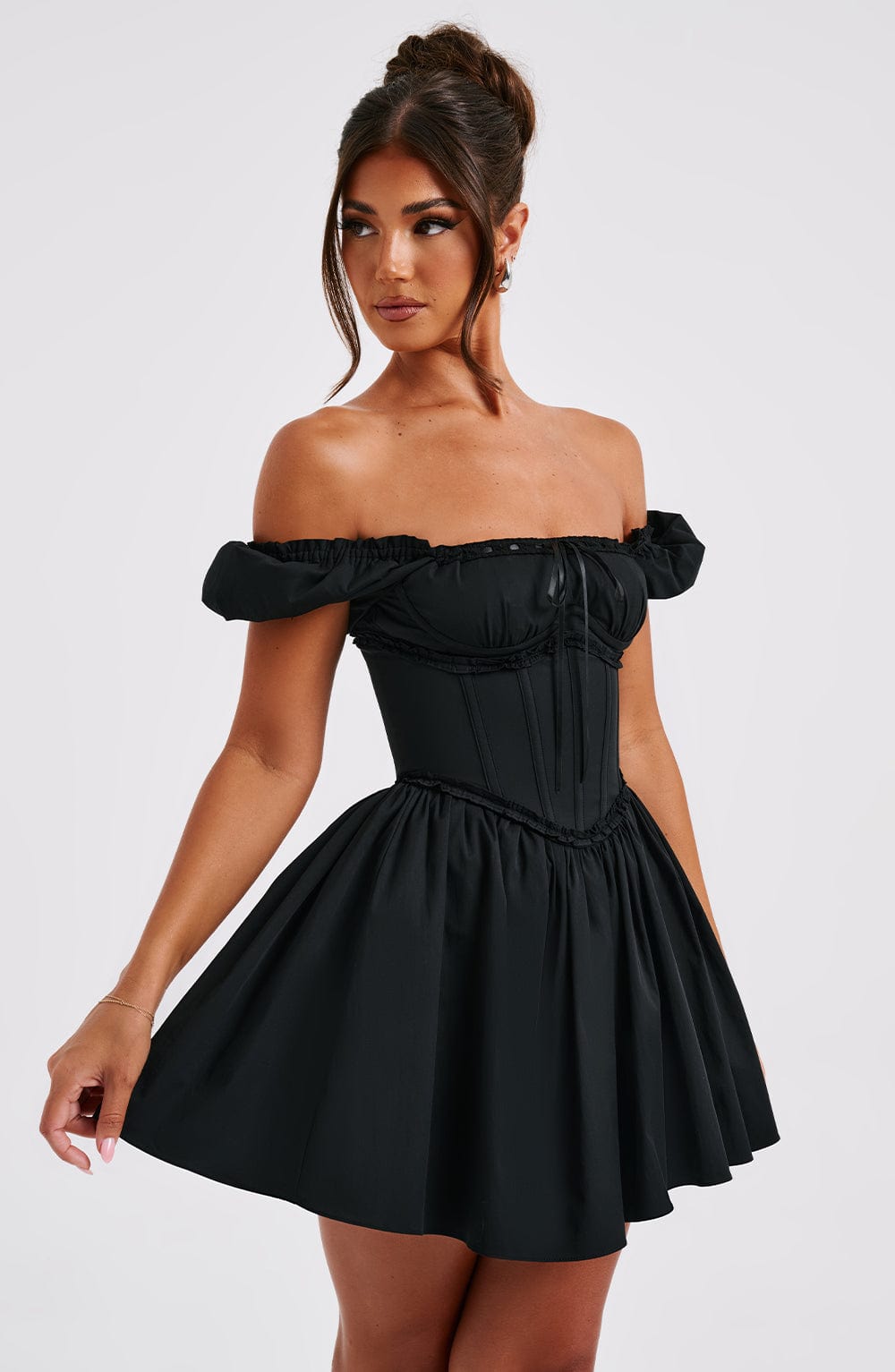 Phoebe Mini Dress-Black - Image 5