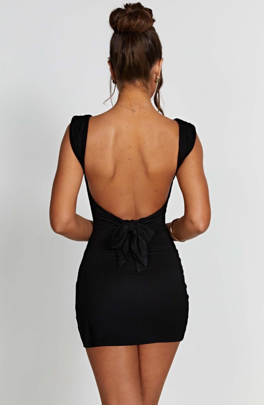 Ria Mini Dress - Black - Image 8