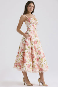 Rosalia Midi Sundress - Pink Peony - Image 5