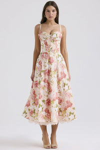 Rosalia Midi Sundress - Pink Peony - Image 3