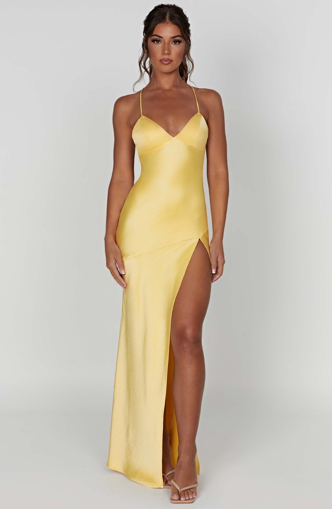 Ruby Radiance Maxi Dress- Lemon - Image 2