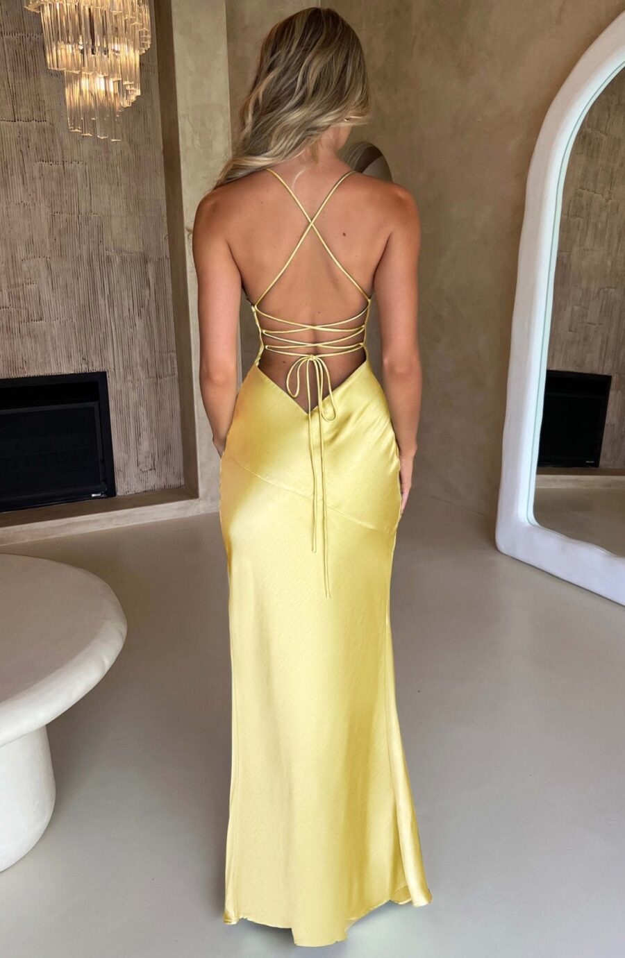 Ruby Radiance Maxi Dress- Lemon - Image 9