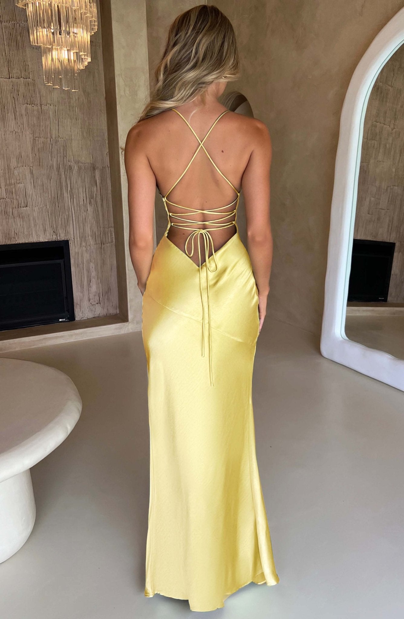 Ruby Radiance Maxi Dress- Lemon - Image 9