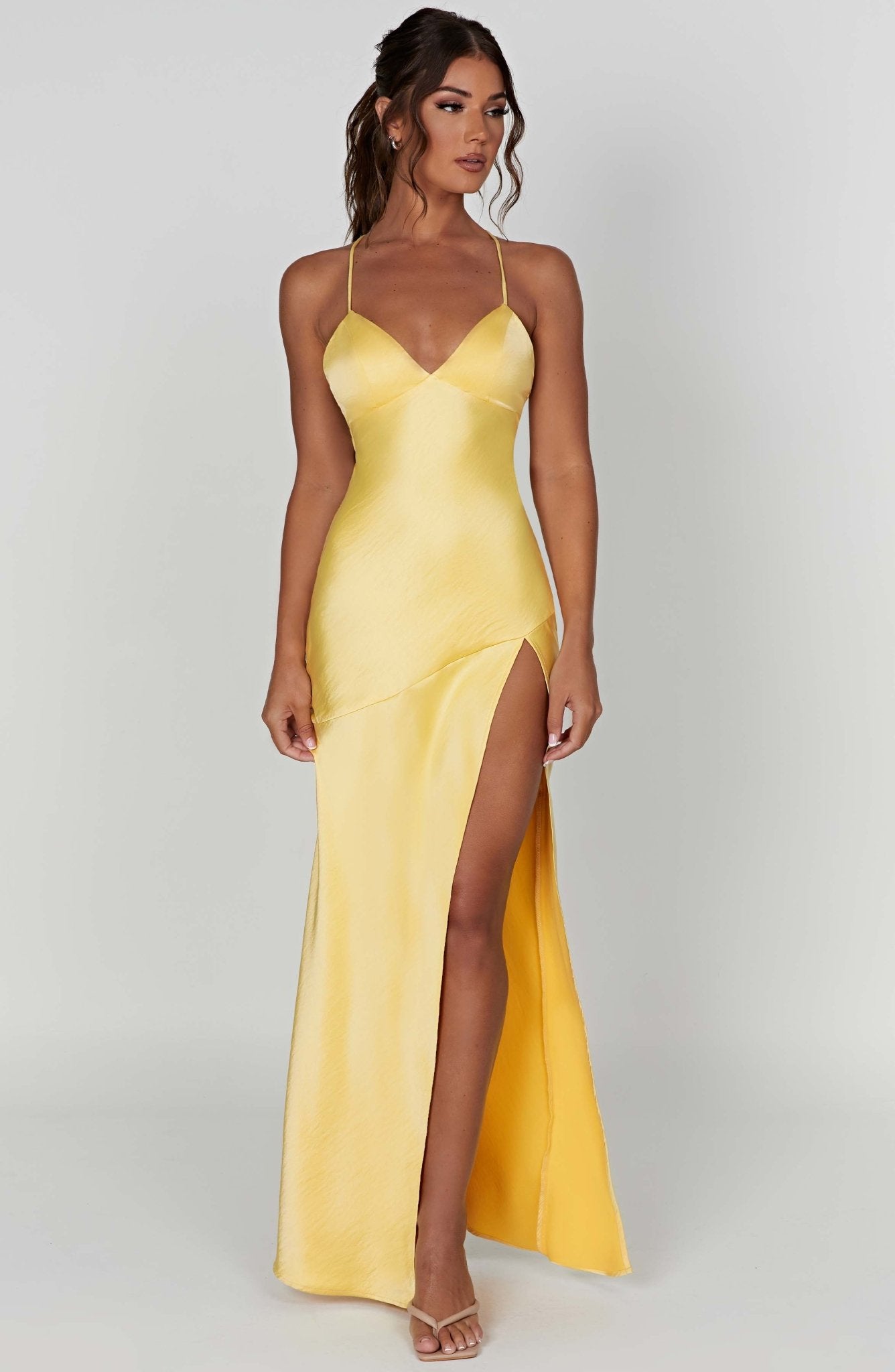 Ruby Radiance Maxi Dress- Lemon - Image 7