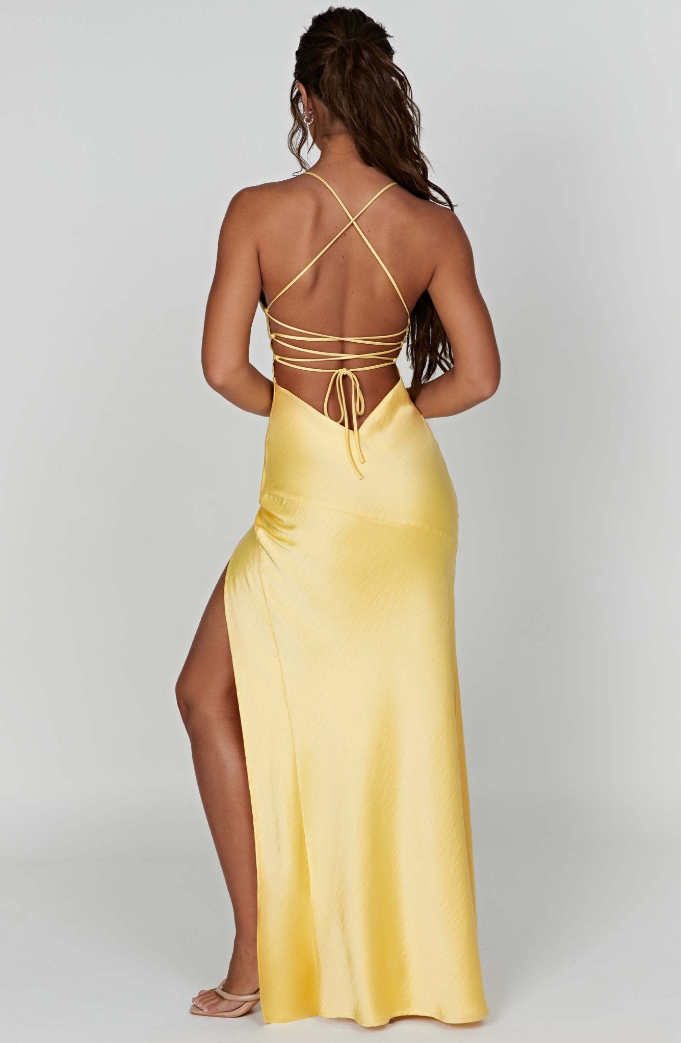 Ruby Radiance Maxi Dress- Lemon - Image 3
