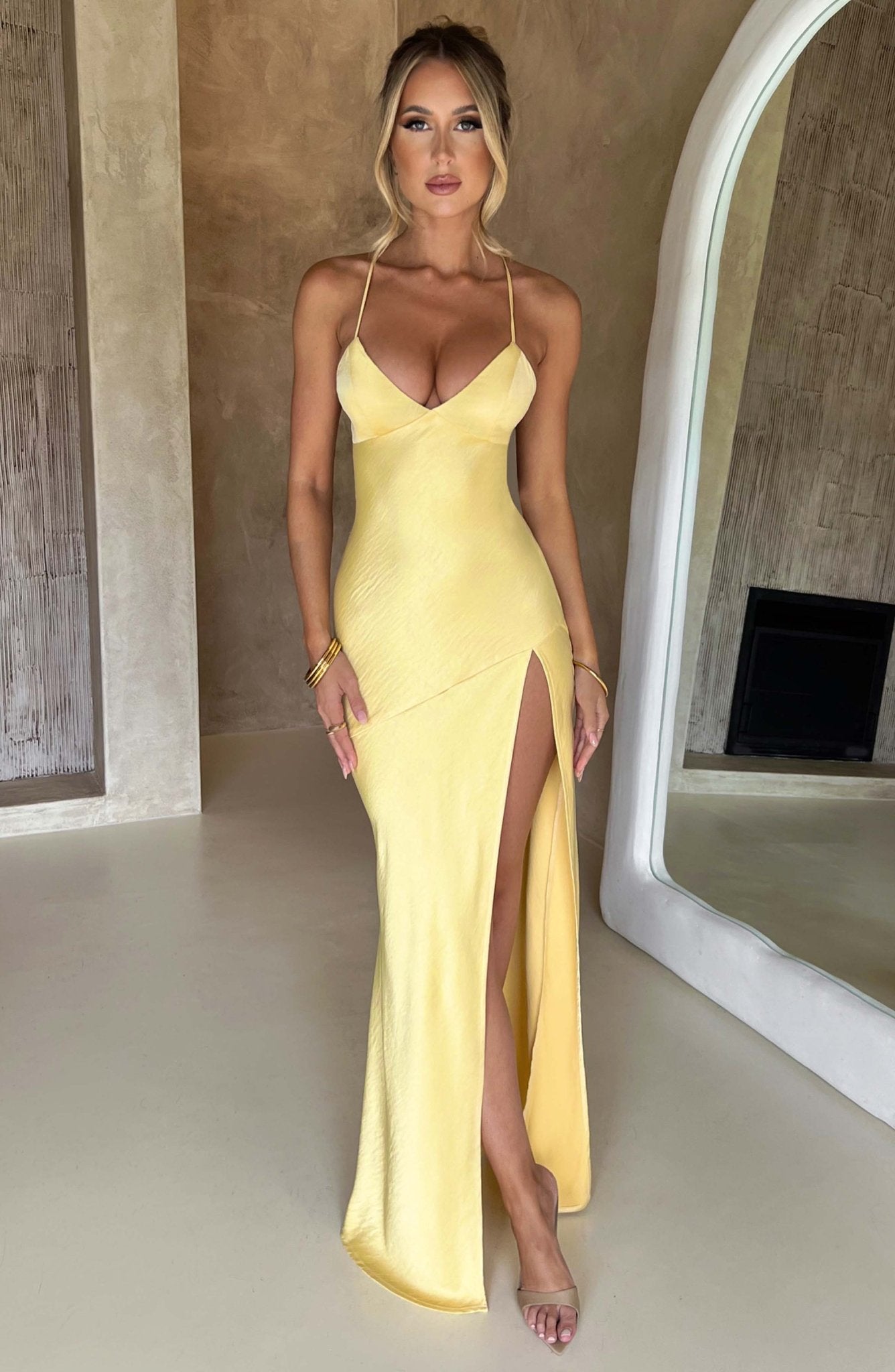 Ruby Radiance Maxi Dress- Lemon - Image 10