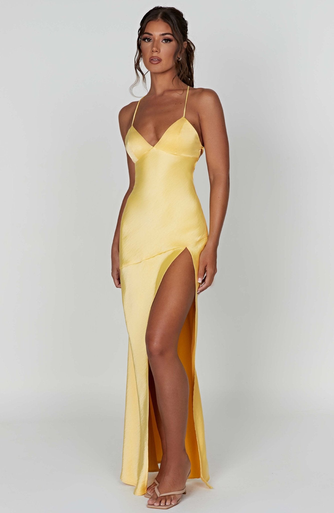 Ruby Radiance Maxi Dress- Lemon - Image 5