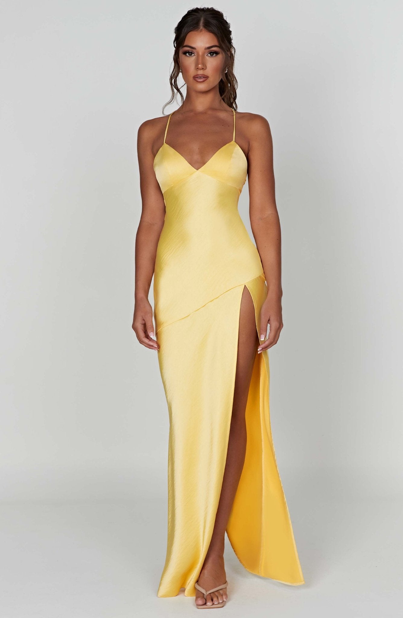 Ruby Radiance Maxi Dress- Lemon - Image 6