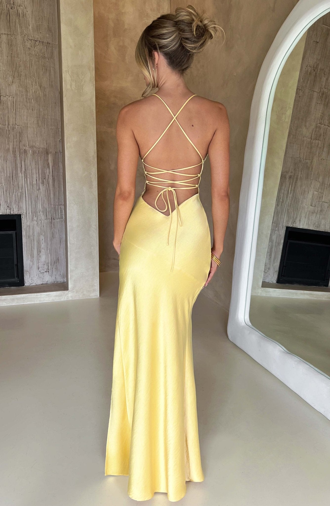 Ruby Radiance Maxi Dress- Lemon - Image 11