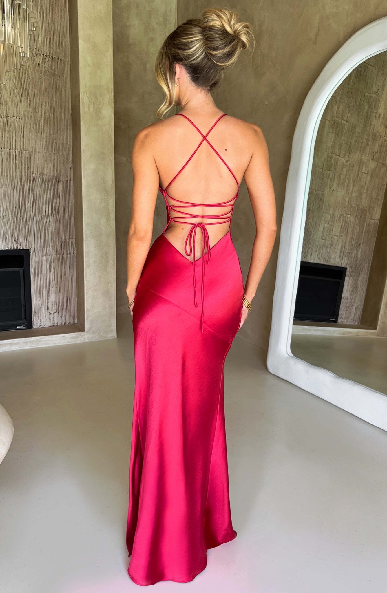 Ruby Radiance Maxi Dress-Pink - Image 10