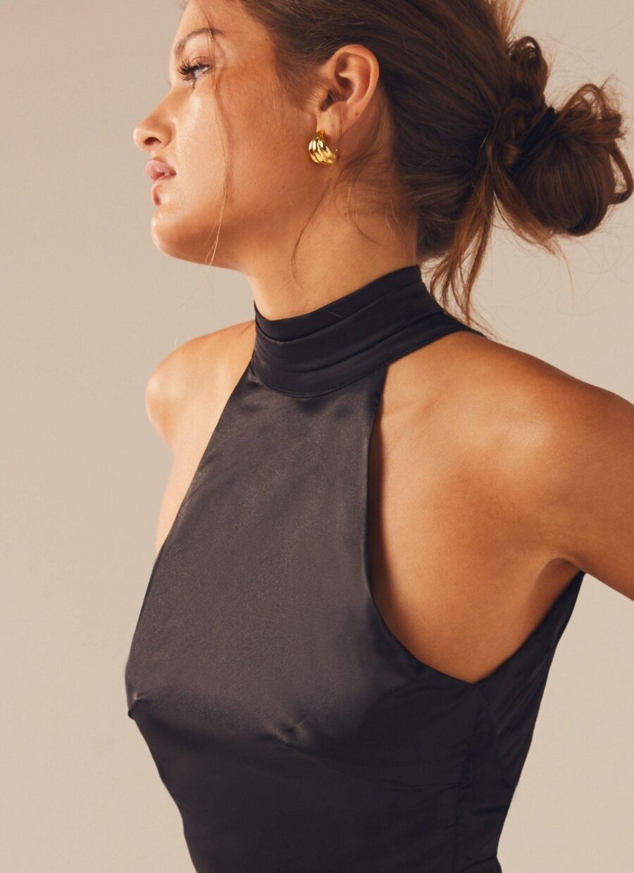 Sitting Pretty Mini Dress - Onyx - Image 2