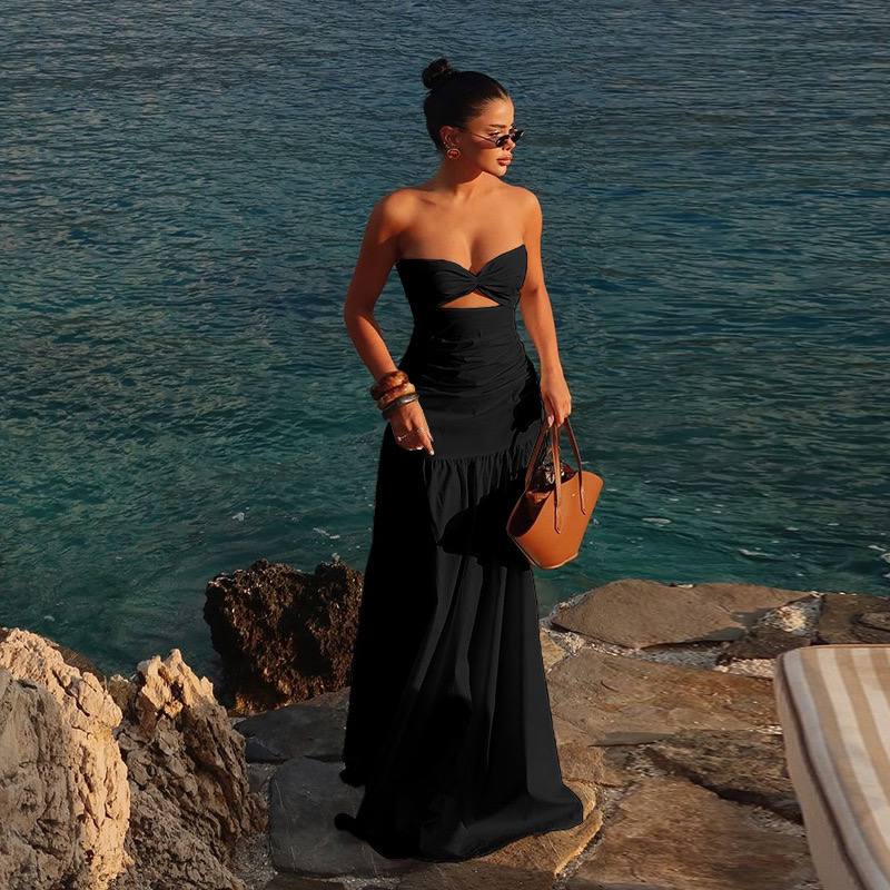 Solflare Strapless Cut-Out Maxi Dress - Image 10