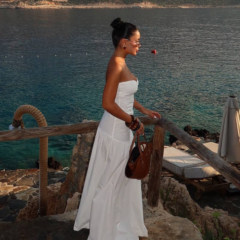 Solflare Strapless Cut-Out Maxi Dress - Image 6