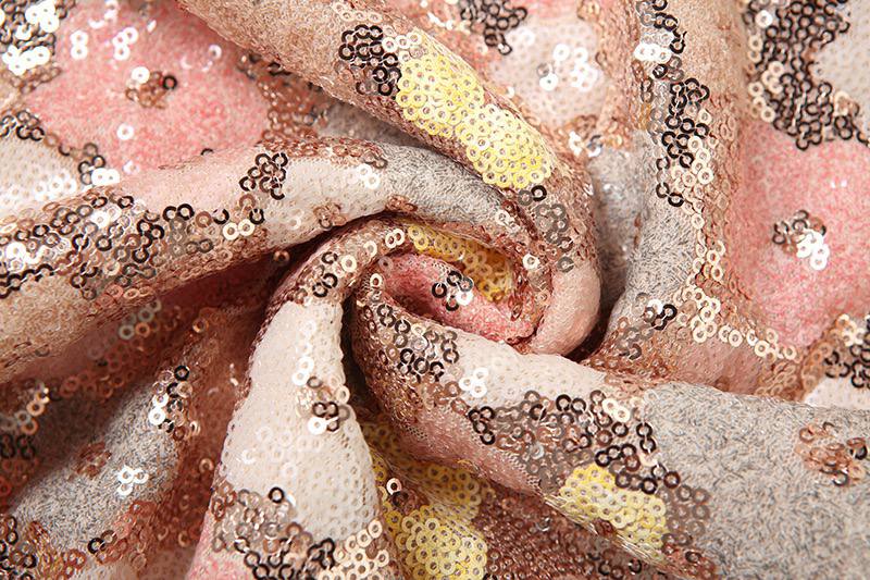 Starlit Curve Sequin Slit Dress - Image 2