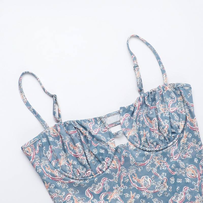 Sunset Veil Printed Cami Dress - Image 3