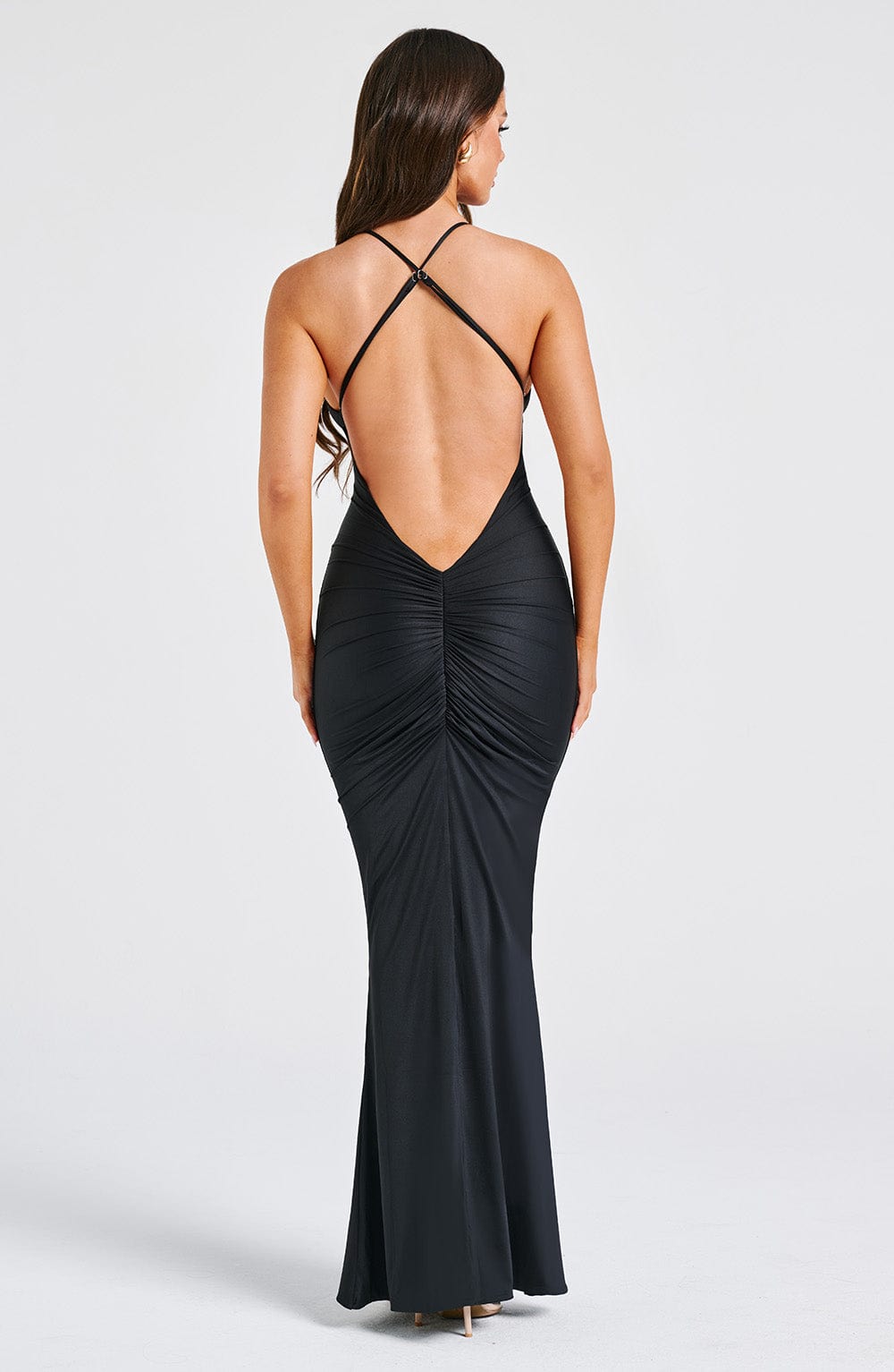 Zara Maxi Dress - Black - Image 7