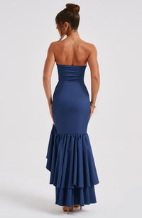 Angelina Maxi Dress - Navy - Image 3